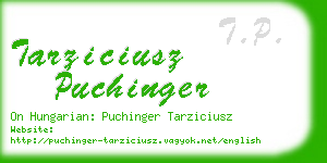 tarziciusz puchinger business card